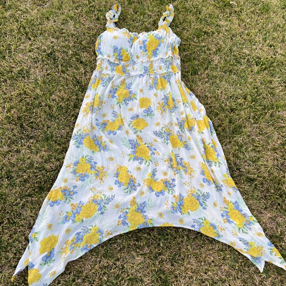 White Floral Dress